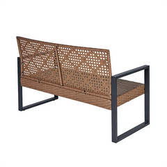 4-Piece Patio Furniture Set Outdoor Balcony Porch Garden Backyard Lawn Furniture Acacia Wood Table Top