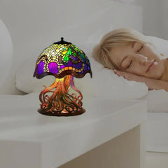 Retro Mushroom Table Lamp Plant Design Home Table Decoration Resin Plant Shape USB Charging Bulb Lamp Dark Decor For Kitchen