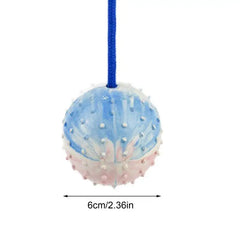 Dog Ball With Rope Bite Resistant Interactive Pet Ball Dog Ball With Rope Training Chew Toy Tug Ball Launchers For Aggressive