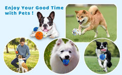 Dog Balls Vibrant Dog Toy Balls Bouncy Tennis Balls Durable for Aggressive Chewers Fetch Game Balls for Large Medium 2PK