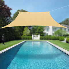 Outdoor Square Sun Shade Sail  Courtyards Lawns Gardens Swimming Pools Barbecue Areas Ponds Backyards Parks Camping & Hiking