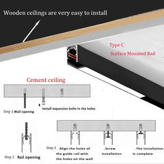Dimmalbe LED track Light Full Set 360° Adjustable COB Embedded Track lighting For Clothing Shop Kitchen Rail Lighting