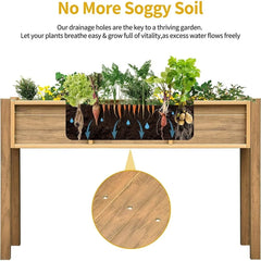 Ultym Raised Garden Bed Outdoor Elevated Planter Box Stand Garden Bed