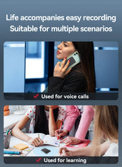 AI Powerd ChatGPT-4 App Phone Call Mini Audio Voice Recorder Espia Transcribe Summarize 58Language Translator Audio Dictaphone