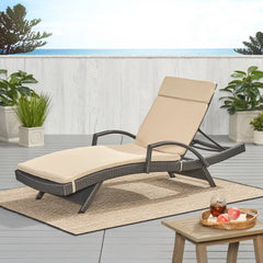 52005.00CUSH-TBGE (1PCS) Salem Outdoor Chaise Lounge Cushion (Without Chaise Lounge)