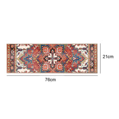 15PCS Carpet Stair Treads Set Self-adhesive Backing Non Slip Rug Tread Reusable Indoor Stair Rugs Bohemian for Dogs Kids & Elder