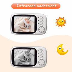 VB603 Baby Monitor 2.4G Wireless with 3.2 Inches LCD 2 Way Audio Talk Night Vision Surveillance Security Camera Babysitter