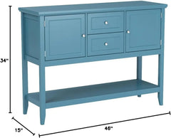 Buffet Sideboard, Wood Storage Cabinet, Console Table with Storage Shelf,2 Drawers and Cabinets, Living Room Kitchen Dining Room