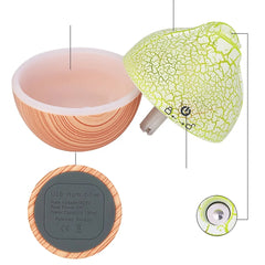 1pc Wooden Aromatherapy Essential Oil Diffuser, 4.4oz Soundwave technology Electric Air Humidifier with Pre-Filter, USB Powered