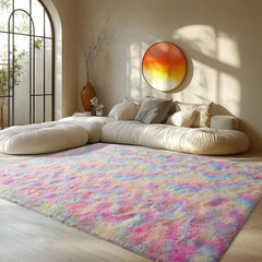 Area Rugs for Living Room  Rugs for Bedroom 6x9 Carpet Fluffy Fuzzy Soft Shag Aesthetic Plush High Pile Throw Rug for Nursery