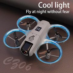 2025 Mini CZ06 Cool Light Drone 4K HD Dual Camera Obstacle Avoidance Optical Flow Aerial Photography Quadcopter Toys Gift Hot