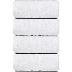 4 Pack Large Bath Towels (100% Cotton, 27x54 Inches) Plush Bath Towels - Luxurious, Dries Quickly, Super Absorbent