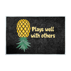 Cartoon Pineapple Pattern Entrance Doormat Comfortable Non-slip Bathroom Floor Mats Home Decor Kitchen Rugs Welcome Door Mat