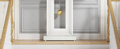 Modern Console Table, Narrow Sofa Entryway Table with Pendulum Shape Base, Contemporary Wood Accent Table