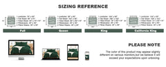 Andency California King Comforter Set Dark Emerald Green - 7 Pieces Bed in a Bag Cal King Beddding Comforter Sets, Tufted Lightw