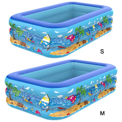 Inflatable Swimming Pool Large Family Pools 120cm Rectangle Framed Children Swimming Pool Summer Outdoor Kids Baby Bathtub Toys