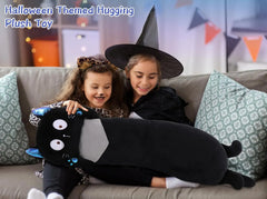 MorisMos Giant Stuffed Animal Cat Body Pillow, 40'' Big Halloween  Stuffed Animal Black Kitten Throw Pillow For kids,Adults