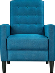 Fabric Recliner Chair Mid-Century Modern Recliner Adjustable Single Recliner Sofa with Thicker Seat Cushion Tufted Upholstered