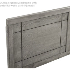 Archie Queen Wood Headboard in Gray headboards