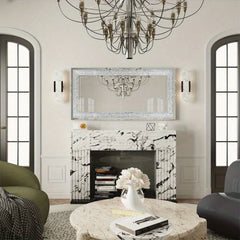 XXXL Large Charming Diamond Wall Mirror Crushed Crystal Long Full Length Mirror