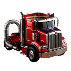 200-250ml Funny Semi-Truck Coffee Mugs Stainless Steel Drinkware Cups Handcrafted Water Bottle Resin Beer Mug for Novelty Gift
