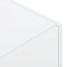 Rectangle Design TV Stand for Television Up to 80", Unique Style Console Table, Storage Cabinet with High Gloss UV Surface