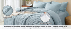 PHF 7 Pieces California King Comforter Set, Lightweight Bed in A Bag & 18" Sheet Set for All Season, Ultra Soft Cozy Bedding wit