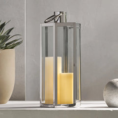 Nordic Gold Candle Holder Metal Large WindProof Wind Lamp Wedding Centerpieces Candlestick Crystal Candelabra Candle Lantern