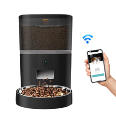 4L 5V USB automatic feeder APP smart pet feeder dog Dry food timer dispenser with camera Video for remote feeding cat dog Bowl