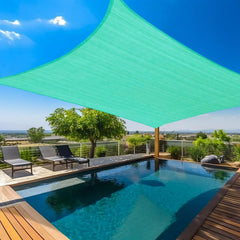 Sun Shade Sail 20'X30' Curved Edge Outdoor Shade Canopy Mocha Breathable 95% UV Block Shade Cloth for Patio Garden Backyard (We