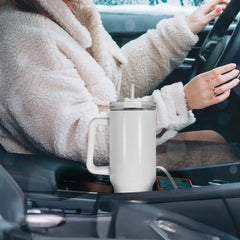 40 oz Sublimation Tumbler with Handle and Straw Keeps Cold for 34 Hours 8 Pack Stainless Steel Double Wall Vacuum Insulated Mugs