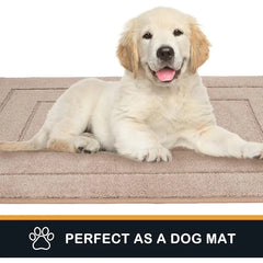 Dirt Trapper Door Mat 34" X 59", Non-Slip/Skid Machine Washable Entryway Area Rug, Dog Doormat, Super Absorbent Welcome