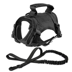 Tactical Cat Harness Leash Adjustable Puppy Vest For Military Small Dogs Harnesses 9Pcs Patches Walking Training Cat Accessories