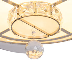 42" Invisible Ceiling Fan Light LED Light Pendant Fan Lamp Retractable Blade w/ Remote Home Decor Fixture 3-Color Adjustable