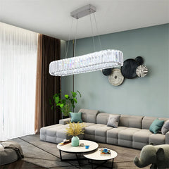 Modern Heart Crystal Chandelier Pendant Lighting Home Decor Led Ceiling Lamp Fixtures For Dining Room Lustres Hanging Lighting