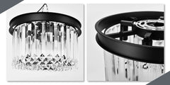 Modern Luxury Ceiling Light Crystal Flush Mount Lighting Indoor Lamp for Corridor Kitchen Island Bedroom