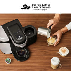 Cafe Single Serve Cup Coffee Maker, Latte Maker and Cappuccino Maker, Dark Charcoal