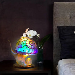 Retro Mushroom Table Lamp Plant Design Home Table Decoration Resin Plant Shape USB Charging Bulb Lamp Dark Decor For Kitchen