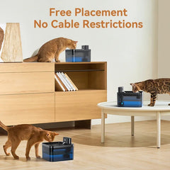 Wireless Automatic Cat Water Fountain 2600mAh Pet Water Dispenser For Dog Cat Infrared Sensor Smart Pet Drinkier Fountain