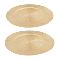 100 PCS Charger Plates Set, 13in Round Dinner Plate, Plastic Decorative Service Plate Wedding Decor Table Place