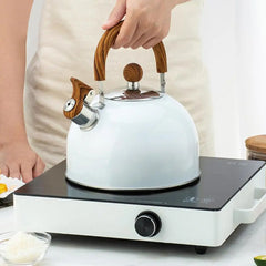 Whistling Tea Kettle For Stove Top Modern Stainless Steel Whistling Teapot 2.5 Liter Whistling Tea Kettle For Making Coffee Milk
