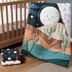 5 Piece Baby Crib Bedding Set for Boys & Girls - Newborn, Infant & Toddler Nursery Bed Set Decor with Fitted Crib Sheets Blanket