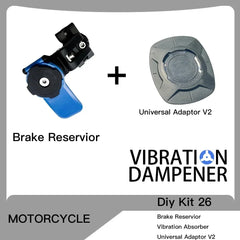 Motorcycle Handlebar Clamp Stem Fork Mount PRO Holder Phone Mount Vibration Dampener MAG Universal Adaptors Wireless Charger