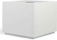 Modern Outdoor/Indoor Square Planter, Lightweight, Heavy Duty, Weather Resistant, Polymer Finish, Commercial