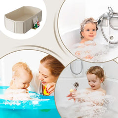 Foldable Baby Bathtub Foldable Baby Bath Portable Shower Basin Includes 5 Balls 2 Ducks Water Toy For Kids 0-8 Years Old Boys