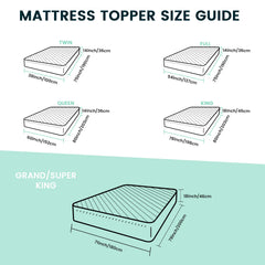 Extra Thick Mattress Pad Cover for Back Pain,Cooling Mattress Protector with 8-21 Inch Deep Pocket