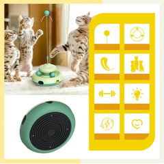 Cat Ball Track Toy Automatic Kitten Toy No Batteries Needed Mental Stimulation Exciting Pet Supplies Wand Track Hole Seeking