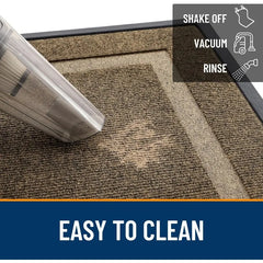 Front Door Mat Indoor Outdoor Entrance, Waterproof All-Season, All-Weather Doormat, Sturdy Natural Rubber, Fade Resistant,