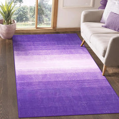 Modern Ombre Washable 4x6 Rug, Light Pink Rugs for Girls Bedroom, Soft Non-Slip Nursery Area Rug, Contemporary Non-Shed Kids