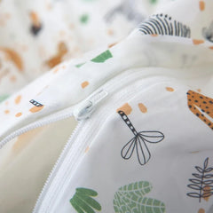 Twin Duvet Cover Kids 100% Cotton Butterfly White for Cute Bedding Set 3Pcs Ultra Soft Breathable Patterned Cartoon Comforter